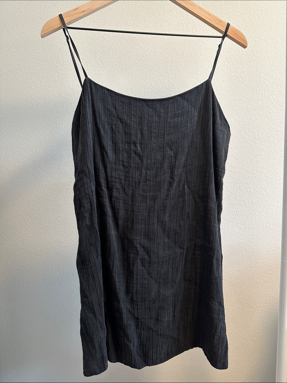 Zara Black Spaghetti-Strap Slip Top